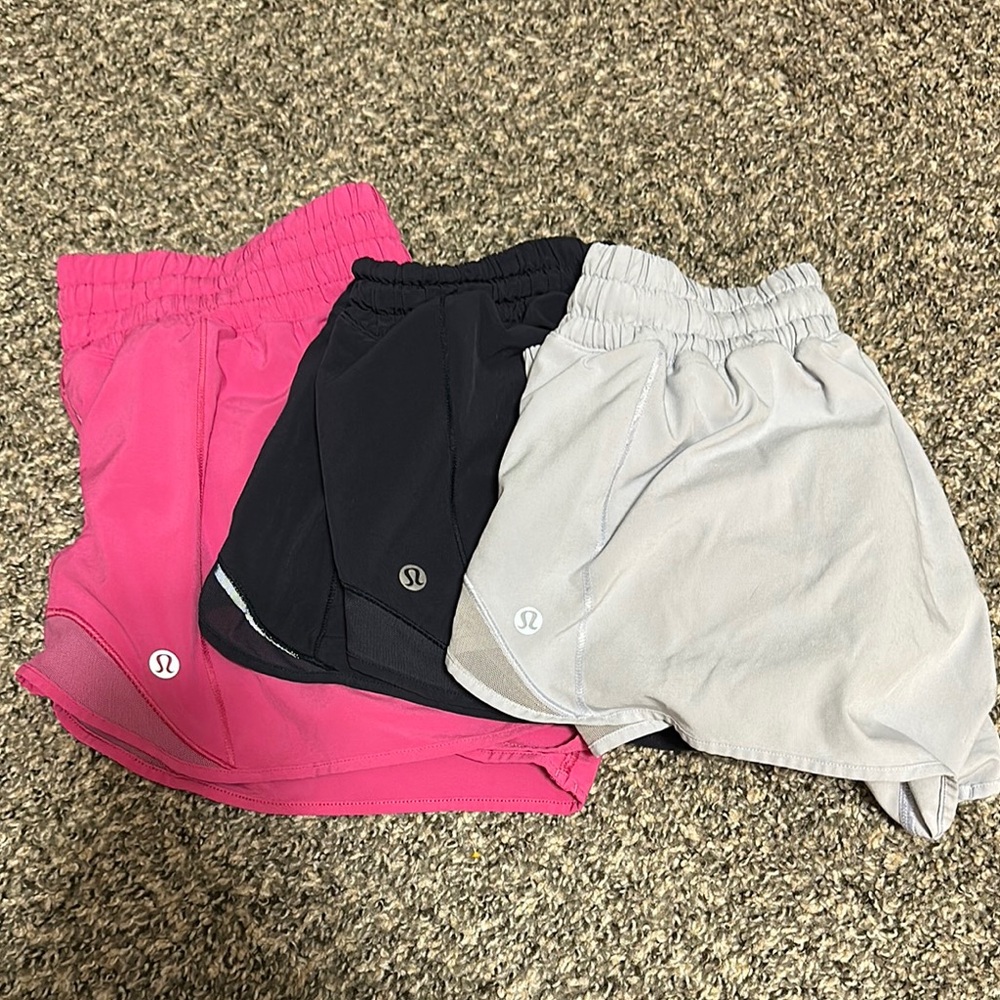 lululemon athletica Kids Shorts - Pink, Black, and Gray